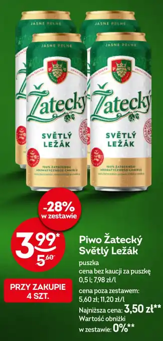 Żabka Piwo Żatecký Světlý Ležák oferta