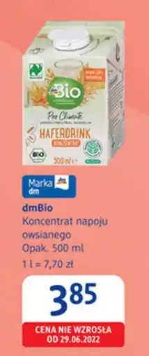 dm drogerie markt dmBio Koncentrat napoju owsianego oferta