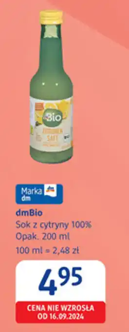 DmBio Sok z cytryny 100%