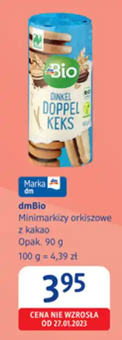 DmBio Minimarkizy orkiszowe z kakao