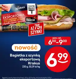 Żabka Bagietka z szynką eksportową Krakus oferta