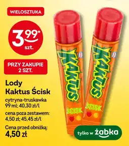 Żabka Lody Kaktus Ścisk oferta