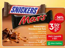 Żabka Baton Mars, Snickers lub Twix oferta