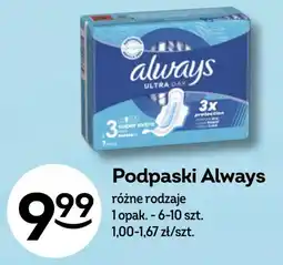 Żabka Podpaski Always oferta