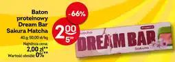 Żabka Baton proteinowy Dream Bar Sakura Matcha oferta