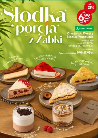 Żabka Ciasta lub Desery Słodka Pracownia oferta