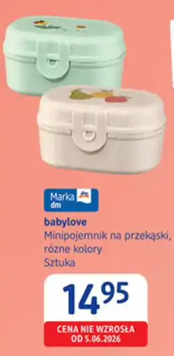 dm drogerie markt babylove Minipojemnik na przekąski oferta