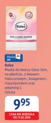 dm drogerie markt Balea Maska do twarzy Glass Skin oferta