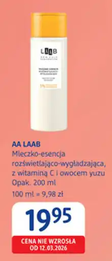 dm drogerie markt AA LAAB Mleczko-esencja rozświetlająco-wygladzająca oferta