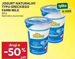 Stokrotka Jogurt Naturalny Typu Greckiego Farm Milk oferta