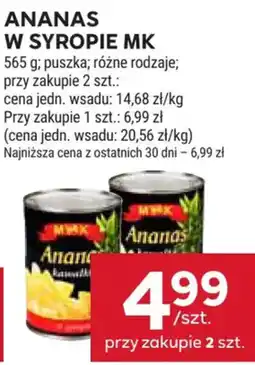 Stokrotka Ananas w syropie MK oferta