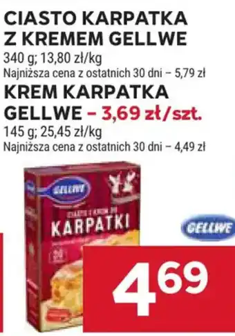 Ciasto z kremem Karpatki Gellwe