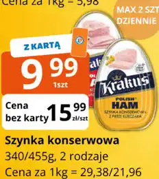 E.Leclerc Szynka konserwowa Krakus oferta
