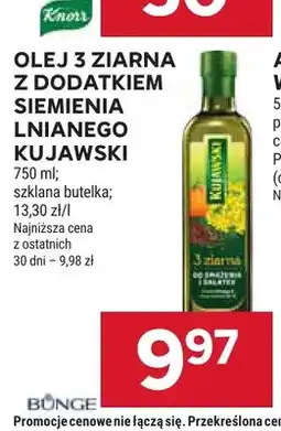 Stokrotka Olej rzepakowy 3 ziarna z dodatkiem siemienia lnianego Kujawski oferta