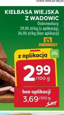 Stokrotka Kiełbasa wiejska z Wadowic Dobrowolscy oferta
