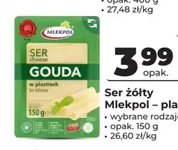 Odido Ser żółty w plastrach Mlekpol oferta