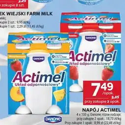 Stokrotka Napój Actimel wieloowocowy 4-pak Danone oferta