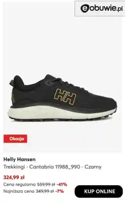 eobuwie Trekkingi Cantabria 11988_990 czarny Helly Hansen oferta