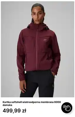 4F Kurtka softshell wiatroodporna membrana 8000 damska 4F oferta