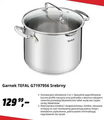 Garnek Tefal G7197956 srebrny