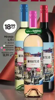Żabka Wino białe Miratejo wytrawne oferta