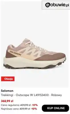 eobuwie Trekkingi Outscape W L49153400 różowy Salomon oferta