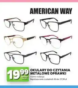 Stokrotka Okulary do czytania metalowe oprawki American Way oferta