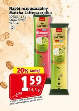 Prim Market Napój rozpuszczalny Matcha Latte saszetka Strawberry Jacobs oferta