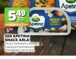 Stokrotka Ser Apetina Snack z czosnkiem i oliwkami Arla oferta