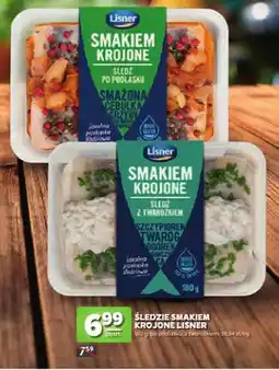 Stokrotka Śledzie Smakiem Krojone z twarożkiem Lisner oferta