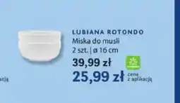 Stokrotka Miska do musli 2-pak 16 cm Lubiana Rotondo oferta