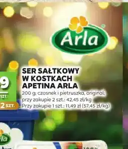 Stokrotka Ser sałatkowy w kostkach czosnek i pietruszka Apetina Arla oferta