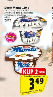 Prim Market Deser Monte mleczno-czekoladowy Zott oferta