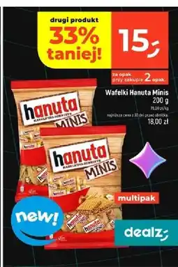 Dealz Wafelki Hanuta Minis oferta