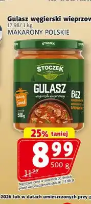 Prim Market Gulasz węgierski wieprzowy Stoczek oferta