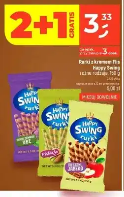 Dealz Rurki z kremem Flis Happy Swing słodki ziemniak ube oferta