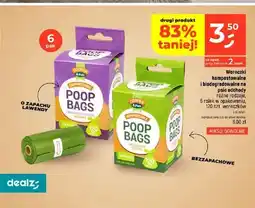 Dealz Woreczki kompostowalne i biodegradowalne na psie odchody o zapachu lawendy Cooper & Pals 6-pak oferta