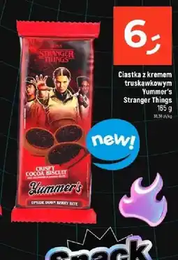 Dealz Ciastka z kremem truskawkowym Yummer's Stranger Things oferta