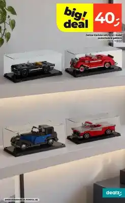 Dealz Zestaw klocków zabytkowy model samochodu w gablocie oferta