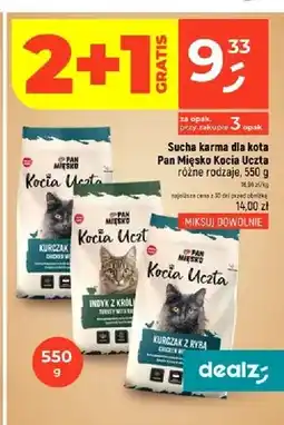 Dealz Sucha karma dla kota Pan Mięsko Kocia Uczta kurczak z wołowiną oferta