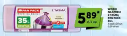ABC Worki na śmieci z taśmą Pan Pack 35 l oferta