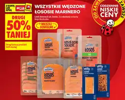 Biedronka Łosoś wędzony Marinero (plastry, różne rodzaje) oferta