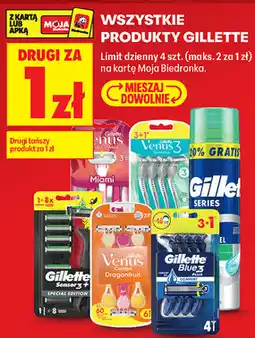 Biedronka Produkty do golenia Gillette oferta
