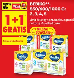 Biedronka Mleko modyfikowane Bebiko 2, 3, 4, 5 oferta