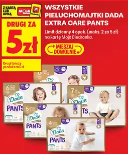 Biedronka Pieluchomajtki Dada Extra Care Pants oferta