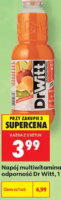 Biedronka Napój multiwitamina odporność Dr Witt oferta