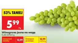 Biedronka Winogrono jasne na wagę oferta