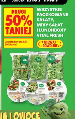 Biedronka Wszystkie paczkowane sałaty, mixy sałat i lunchboxy Vital Fresh oferta