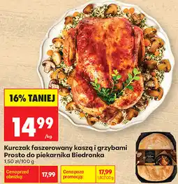 Biedronka Kurczak faszerowany kaszą i grzybami Prosto do piekarnika Biedronka oferta