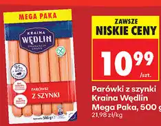 Biedronka Parówki z szynki Kraina Wędlin Mega Paka oferta